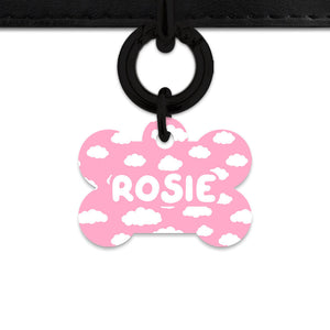 Bailey And Bone Pet ID Tags Pink Sky Pet Tag