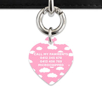 Bailey And Bone Pet ID Tags Pink Sky Pet Tag
