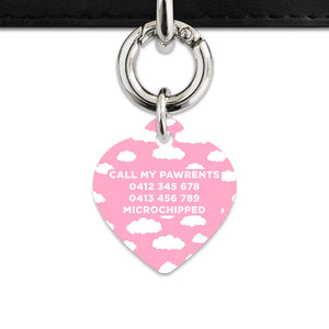 Bailey And Bone Pet ID Tags Pink Sky Pet Tag