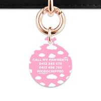 Bailey And Bone Pet ID Tags Pink Sky Pet Tag