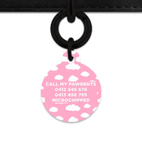 Bailey And Bone Pet ID Tags Pink Sky Pet Tag
