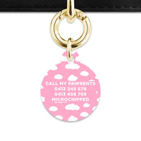 Bailey And Bone Pet ID Tags Pink Sky Pet Tag
