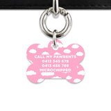 Bailey And Bone Pet ID Tags Pink Sky Pet Tag