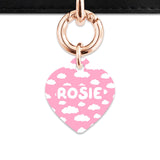 Bailey And Bone Pet ID Tags Pink Sky Pet Tag