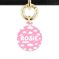 Bailey And Bone Pet ID Tags Pink Sky Pet Tag