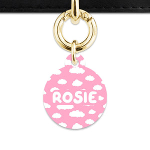 Bailey And Bone Pet ID Tags Pink Sky Pet Tag