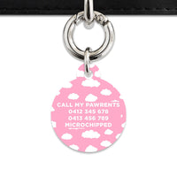 Bailey And Bone Pet ID Tags Pink Sky Pet Tag
