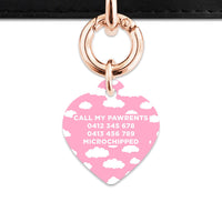 Bailey And Bone Pet ID Tags Pink Sky Pet Tag