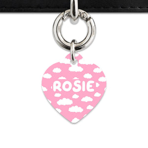Bailey And Bone Pet ID Tags Pink Sky Pet Tag