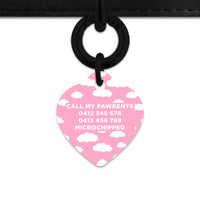 Bailey And Bone Pet ID Tags Pink Sky Pet Tag