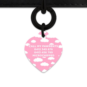 Bailey And Bone Pet ID Tags Pink Sky Pet Tag