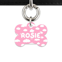 Bailey And Bone Pet ID Tags Pink Sky Pet Tag