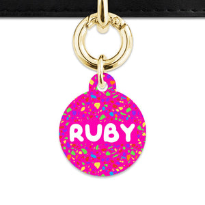 Bailey And Bone Pet ID Tags Rainbow Terrazzo Pet Tag