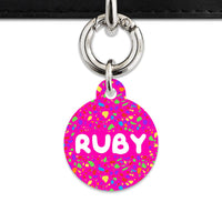 Bailey And Bone Pet ID Tags Rainbow Terrazzo Pet Tag