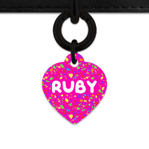 Bailey And Bone Pet ID Tags Rainbow Terrazzo Pet Tag