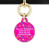 Bailey And Bone Pet ID Tags Rainbow Terrazzo Pet Tag
