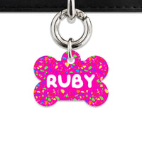 Bailey And Bone Pet ID Tags Rainbow Terrazzo Pet Tag