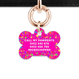 Bailey And Bone Pet ID Tags Rainbow Terrazzo Pet Tag