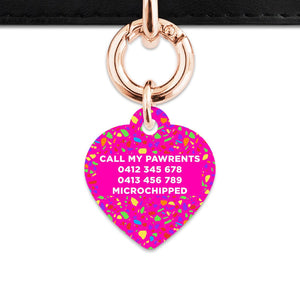 Bailey And Bone Pet ID Tags Rainbow Terrazzo Pet Tag