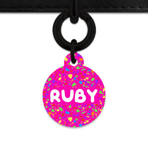Bailey And Bone Pet ID Tags Rainbow Terrazzo Pet Tag