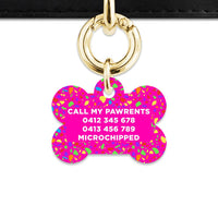 Bailey And Bone Pet ID Tags Rainbow Terrazzo Pet Tag