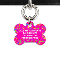Bailey And Bone Pet ID Tags Rainbow Terrazzo Pet Tag