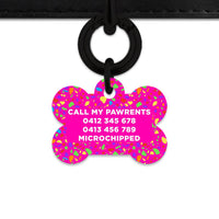 Bailey And Bone Pet ID Tags Rainbow Terrazzo Pet Tag