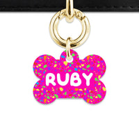 Bailey And Bone Pet ID Tags Rainbow Terrazzo Pet Tag