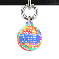 Bailey And Bone Pet ID Tags Rainbow Tie Dye Pet Tag