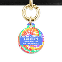 Bailey And Bone Pet ID Tags Rainbow Tie Dye Pet Tag