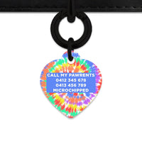 Bailey And Bone Pet ID Tags Rainbow Tie Dye Pet Tag
