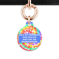 Bailey And Bone Pet ID Tags Rainbow Tie Dye Pet Tag
