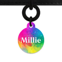 Bailey And Bone Pet ID Tags Rainbow Watercolour Pet Tag