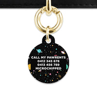 Bailey And Bone Pet ID Tags Space Galaxy Pet Tag