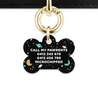 Bailey And Bone Pet ID Tags Space Galaxy Pet Tag