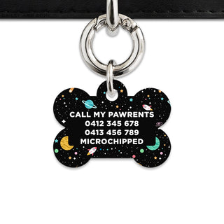 Bailey And Bone Pet ID Tags Space Galaxy Pet Tag