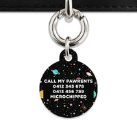 Bailey And Bone Pet ID Tags Space Galaxy Pet Tag