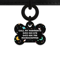 Bailey And Bone Pet ID Tags Space Galaxy Pet Tag