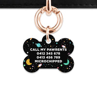 Bailey And Bone Pet ID Tags Space Galaxy Pet Tag