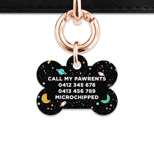 Bailey And Bone Pet ID Tags Space Galaxy Pet Tag