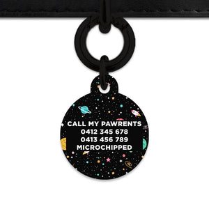 Bailey And Bone Pet ID Tags Space Galaxy Pet Tag