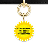 Bailey And Bone Pet ID Tags Sunny Sunshine Pet Tag