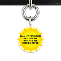 Bailey And Bone Pet ID Tags Sunny Sunshine Pet Tag