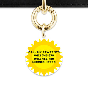Bailey And Bone Pet ID Tags Sunny Sunshine Pet Tag