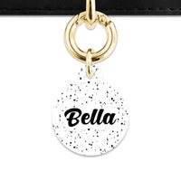 Bailey And Bone Pet ID Tags White And Black Speck Pet Tag