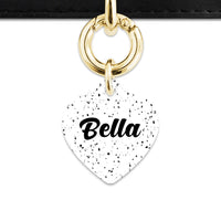 Bailey And Bone Pet ID Tags White And Black Speck Pet Tag