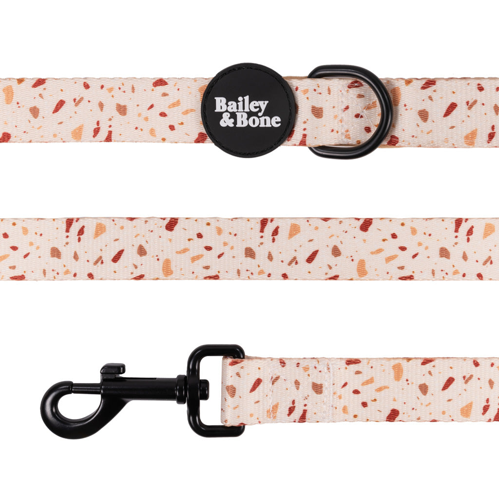 Bailey And Bone Pet Lead Brown And Beige Terrazzo Lead