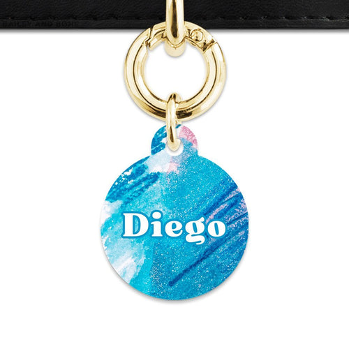 Abstract Crayon Pet ID Tag