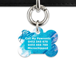 Bailey And Bone Pet Tag Abstract Crayon Pet Tag
