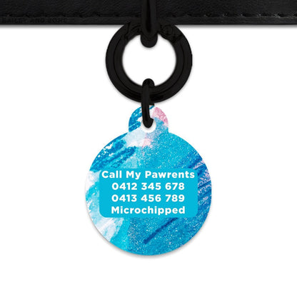Bailey And Bone Pet Tag Abstract Crayon Pet Tag